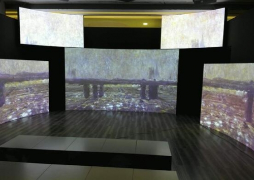 AVANZA帅映激光工程投影 数字创意重塑莫奈印象，引领展览展示服务新纪元